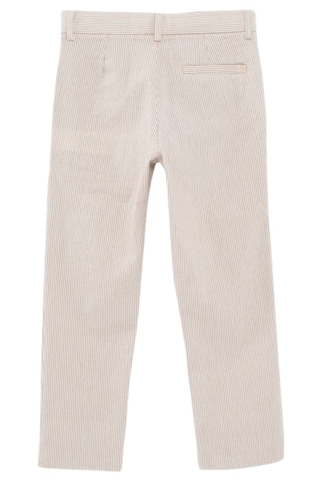 BOYS’ BEIGE STRIPED OCCASIONWEAR SUIT TROUSERS 2
