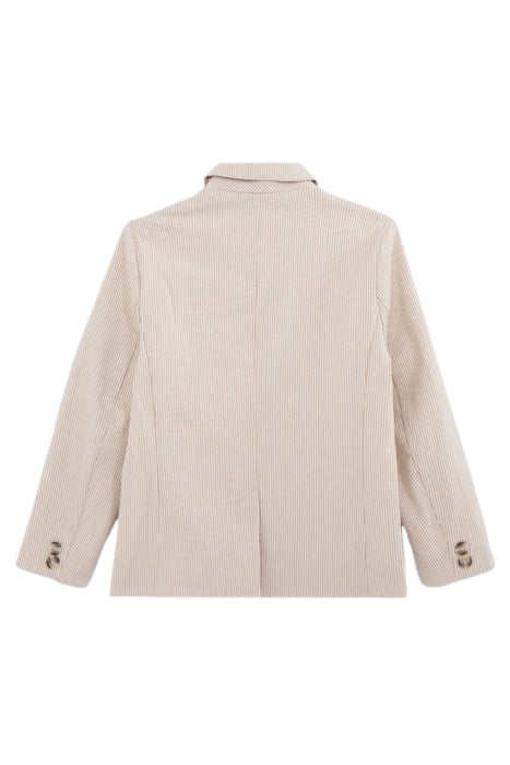 BOYS’ BEIGE STRIPED OCCASIONWEAR SUIT JACKET 2