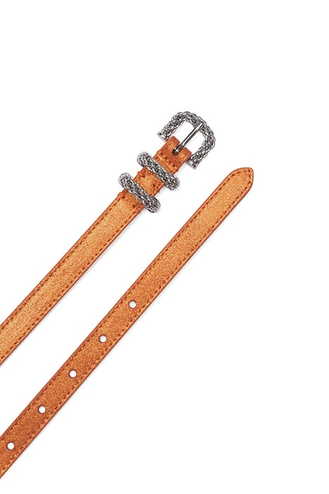 KAT BURNT ORANGE JEANS LAME LEATHER BURNT ORANGE 3