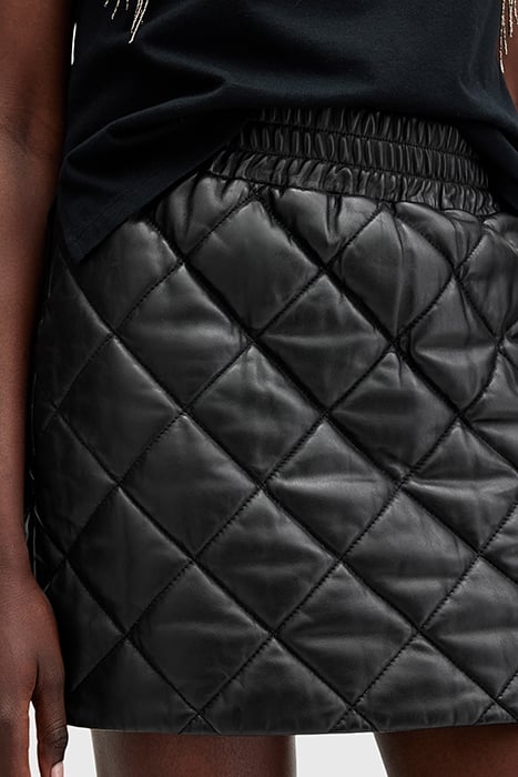 OTTIE QUILT SKIRT BLACK 6