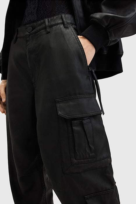 HIMARI CARGO TROUSER COATED BLACK 8