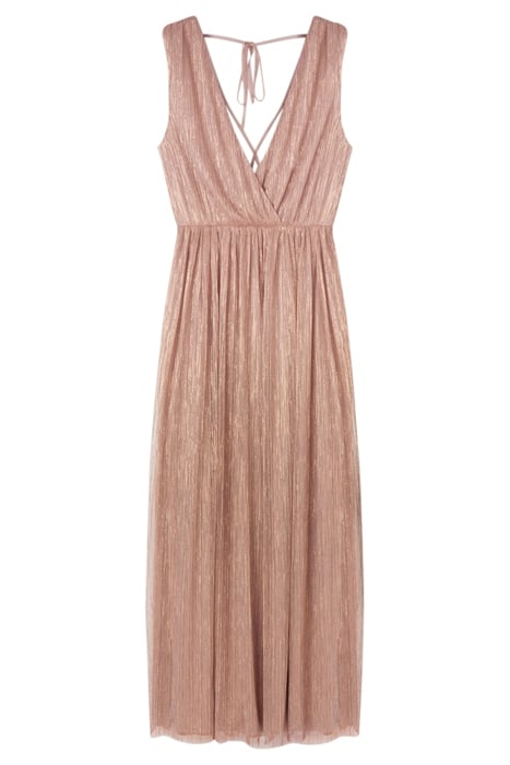 LONG ELEGANT LUREX DRESS PINK 3