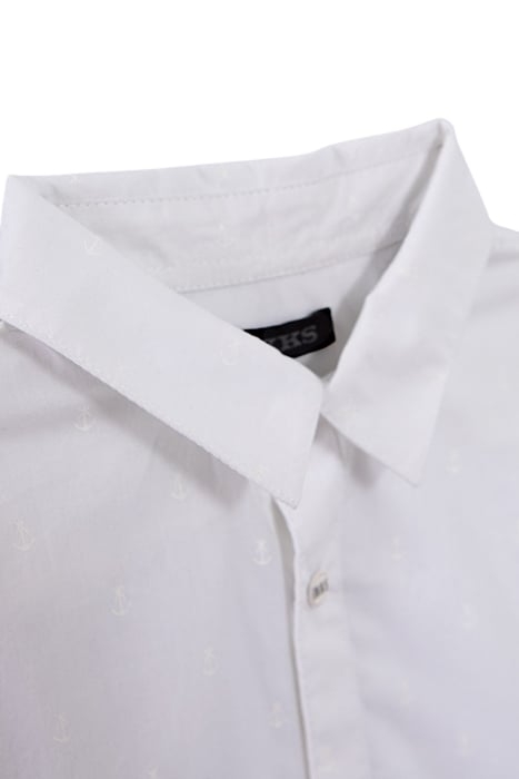 BOYS’ WHITE ANCHOR PRINT SHIRT 3