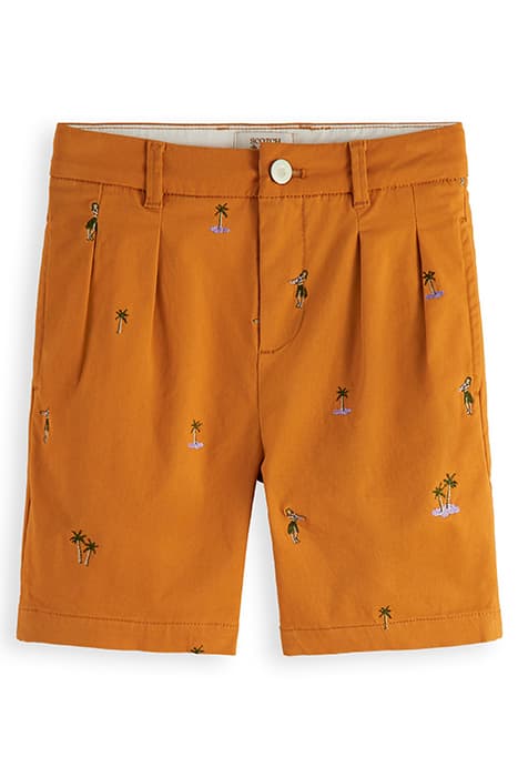 ALL-OVER EMBROIDERED CHINO SHORTS COMBO A by Scotch & Soda