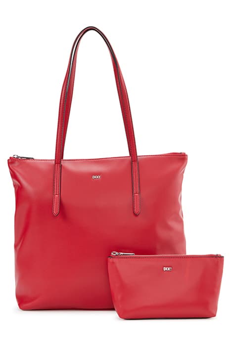 PHOENIX 2 IN 1 TOTE BRT RED/SILVER by DKNY