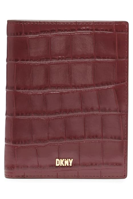 SIDNEY PASSPORT CASE GARNET by DKNY