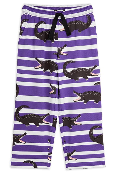 CROCODILES AOP TROUSERS PURPLE by Mini Rodini