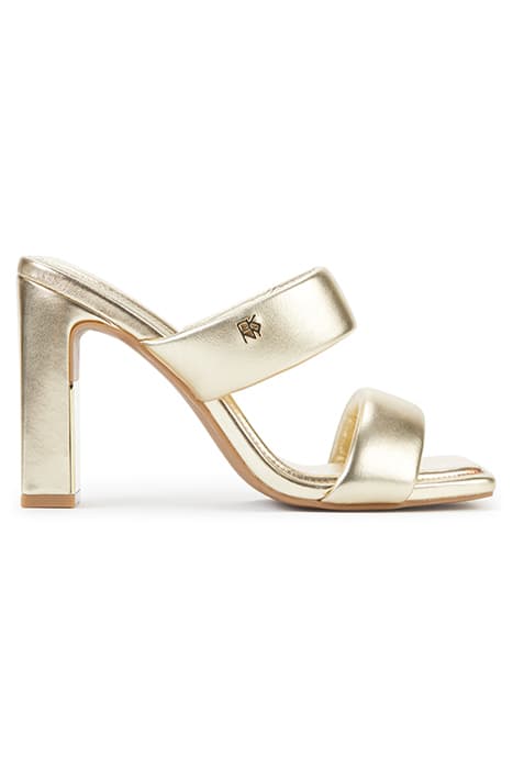 RENNI - HIGH SANDAL PLATINO by DKNY