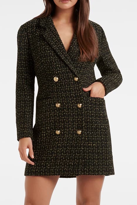 BETTY TWEED BLAZER DRESS BLACK by Forever New