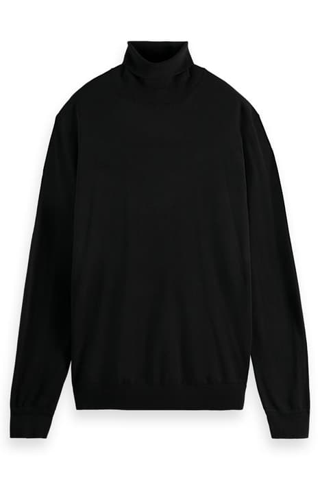 ECOVERO VISCOSE-BLEND TURTLENECK PULLOVER BLACK by Scotch & Soda