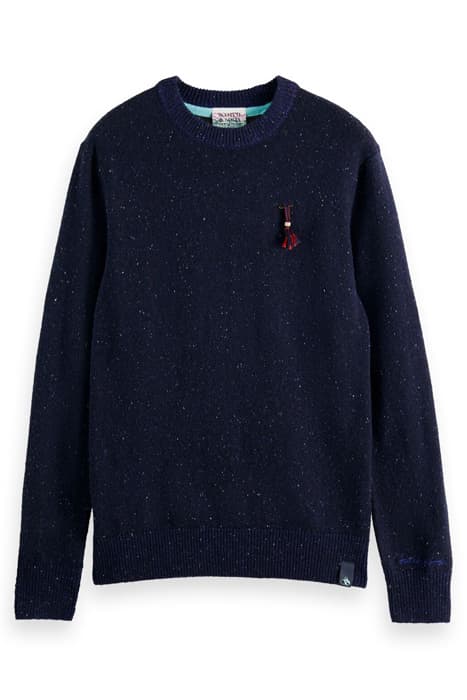 SPECKLED WOOL-BLEND PULLOVER COMBO A by Scotch & Soda