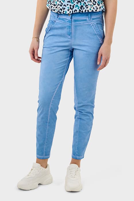 SKINNY HOGE TAILLE BROEK BLISSFUL BLUE by Sandwich