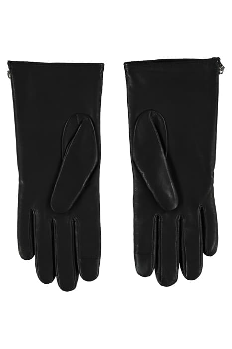 EO/LEATHER GLOVES BLACK by Calvin Klein