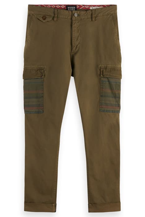 LOOSE TAPERED-FIT GARMENT-DYED CARGO PANTS ARMY by Scotch & Soda