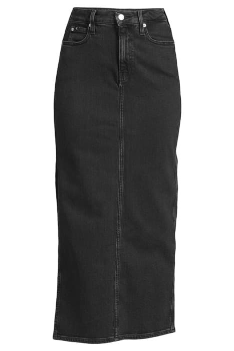 MAXI SKIRT DENIM BLACK by Calvin Klein