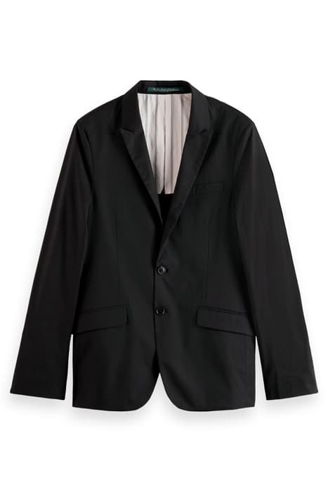 UNCONSTRUCTED LIGHTWEIGHT POPLIN 2-BUTTON BLAZER BLACK by Scotch & Soda