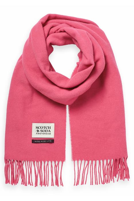 VIRGIN WOOL FRINGED WOVEN SCARF LOVE POTION by Scotch & Soda