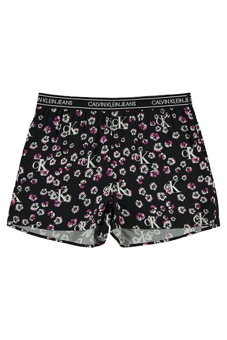 MINI FLORAL AOP SHOR MINI FLORAL AOP BLACK by Calvin Klein