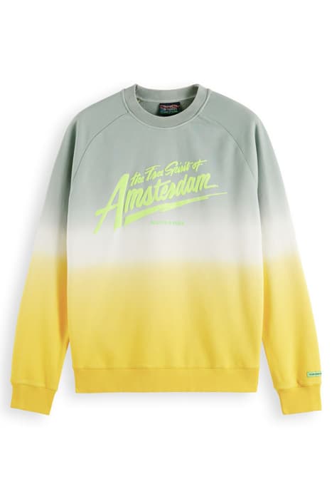 DIP-DYED WASHED ARTWORK CREWNECK SWEATSHIRT COMBO B by Scotch & Soda