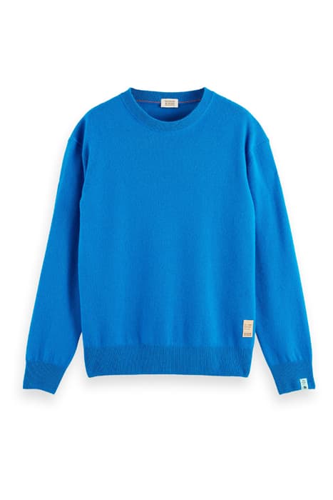 WOOL CREWNECK PULLOVER MADE WITH 30% RECYCLED CASHMERE IRIS  by Scotch & Soda