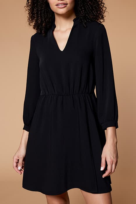 RUKA - BLACK WRAP DRESS by ONE STEP