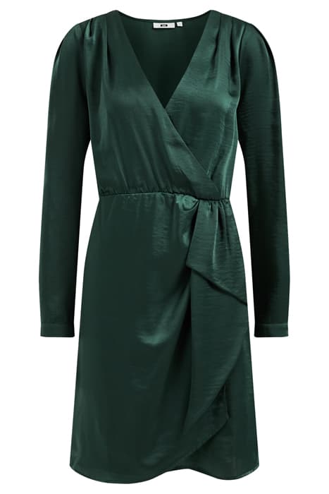 DRESS SHORT DARK GREEN by WE Fashion