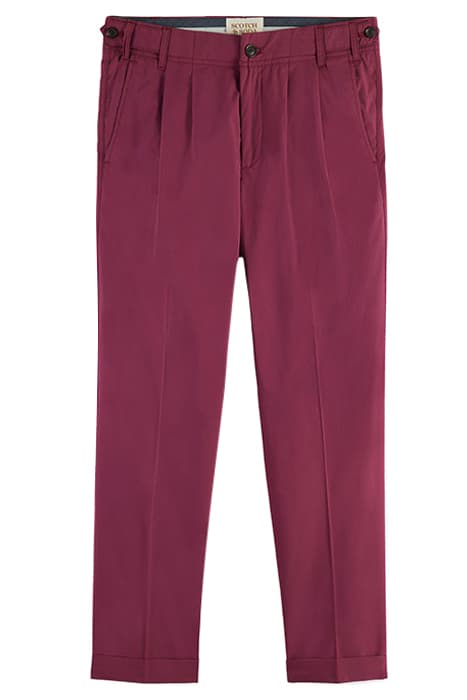 FORMAL LOOSE TAPERED-FIT DOUBLE PLEATED CHINO DAHLIA by Scotch & Soda