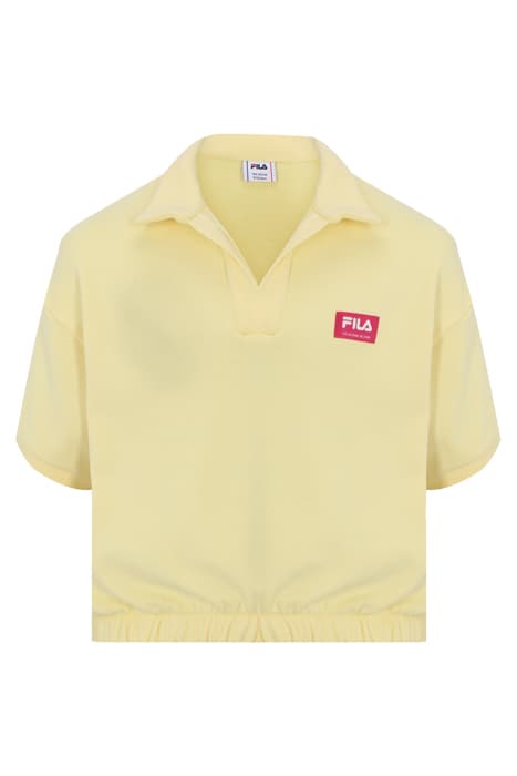 TABEN-RODT TOWELIING KNIT POLO PALE BANANA by FILA