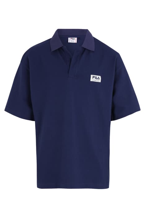 TEISING RELAXED PIQUE RESORT SHIRT MEDIEVAL BLUE by FILA