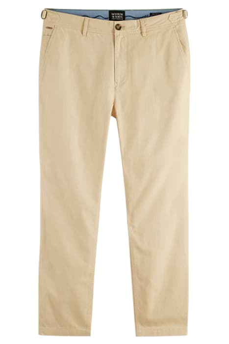 THE DRIFT- COTTON/HEMP-BLEND TWILL CHINO SAND by Scotch & Soda