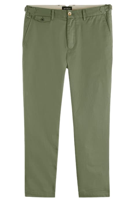 THE DRIFT- ORGANIC COTTON-BLEND TWILL CHINO ARMY by Scotch & Soda