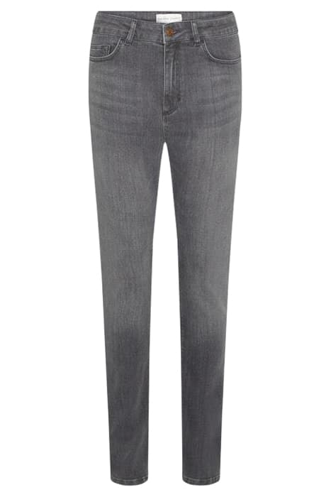 EVA DENIM SLIM TROUSERS MID GREY DENIM by Fabienne Chapot