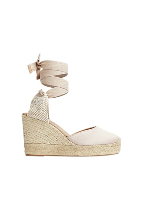 ESMERELDA - HIGH WEDGE ES NUDE by LK Bennett