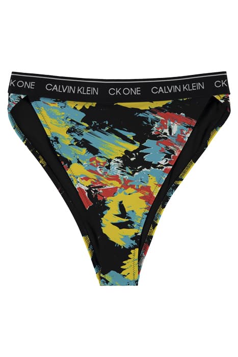 HIGH WAIST CHEEKY BI FLORAL SMUDGE PRINT AOP by Calvin Klein