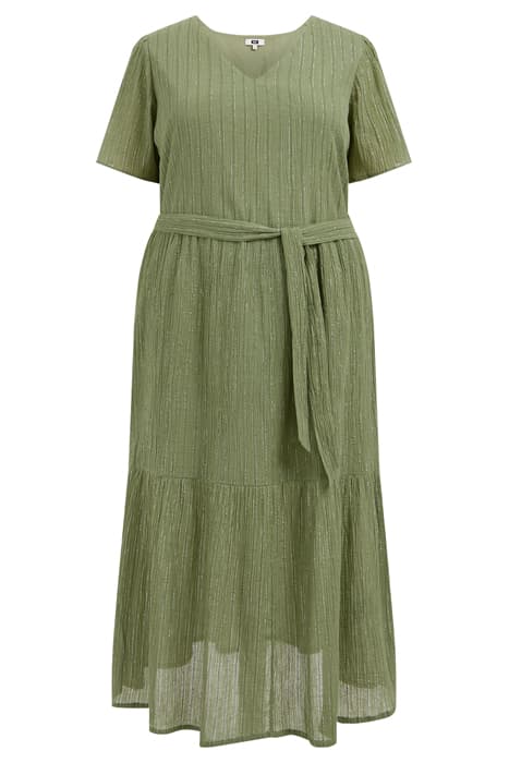 DRESS MID LENGTH PASTEL GREEN by WE Fashion