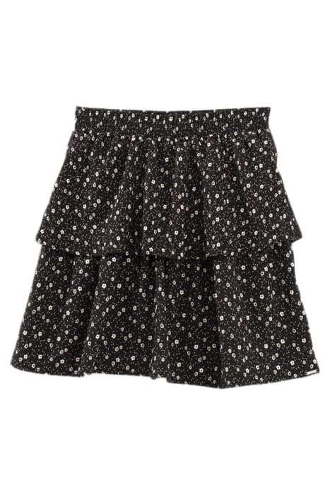 GIRLS’ BLACK FLORAL PRINT RUFFLED SHORT SKIRT BLACK by IKKS