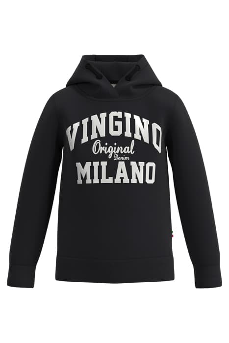 HOODY-CLASSIC-LOGO DEEP BLACK by Vingino