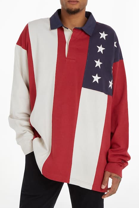 THXSM FLAG RUGBY ROUGE / WEATHERED WHITE by Tommy Hilfiger