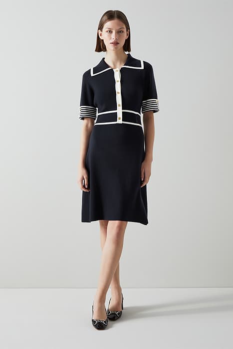 BEATRIX NAVY/CREAM by LK Bennett