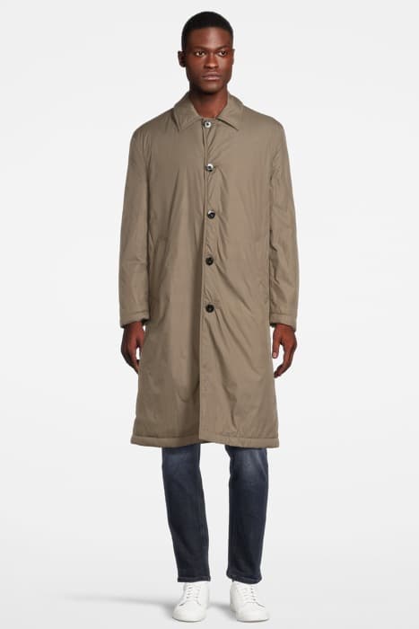 %RECYCLED NYLON COAT GREEN by Tommy Hilfiger