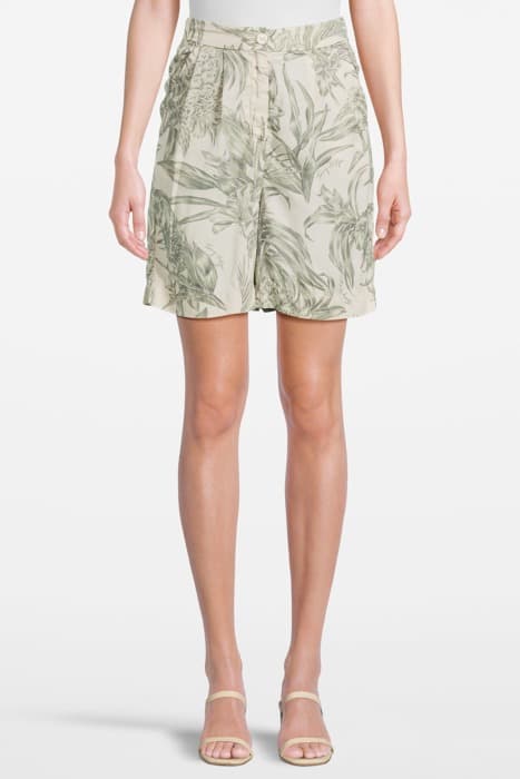 TENCEL PRINT PLEATED PINEAPPLE ISLAND/ ECRU by Tommy Hilfiger