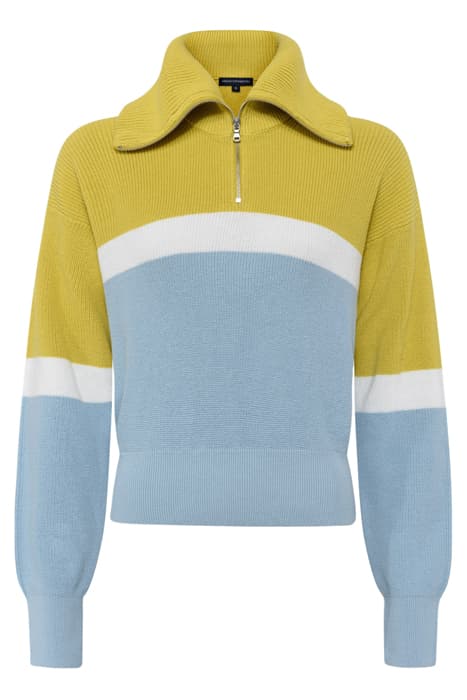 KONNIE HALF ZIP JUMPER WRMOLIV-FRGET-SUMWHT by French Connection