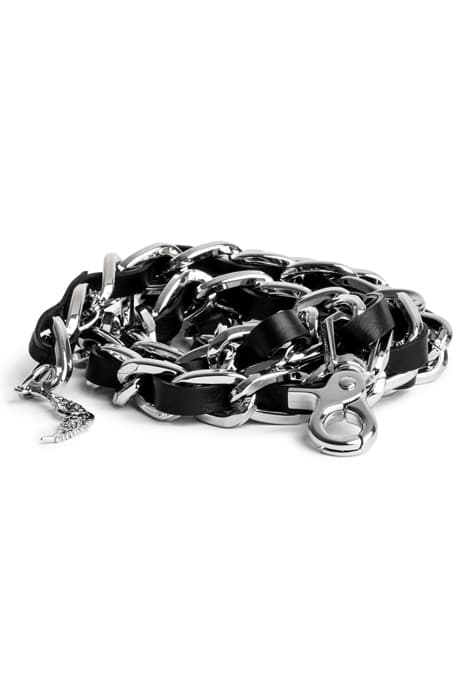 ROCK FULL CHAIN NATURAL LEATHE NOIR by ZADIG&VOLTAIRE