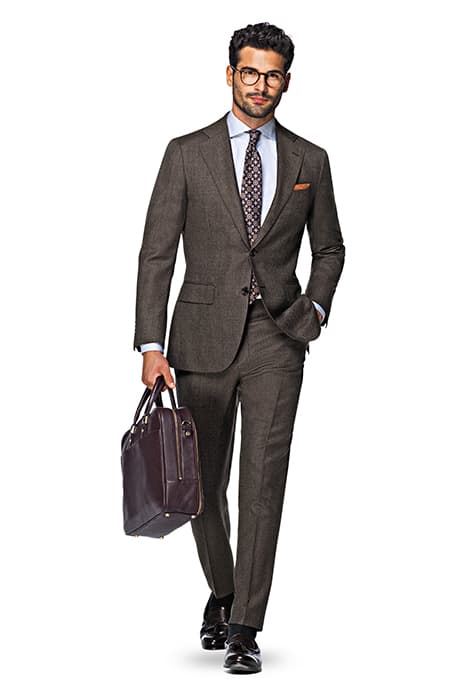 SUIT-BROWN DARK BROWN by Suitsupply