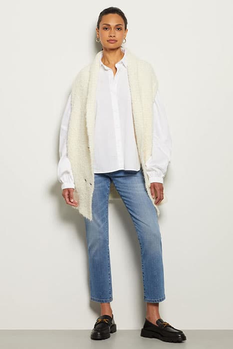 SLEEVELESS CARDI STEFFI OFF-WHITE by Alchemist