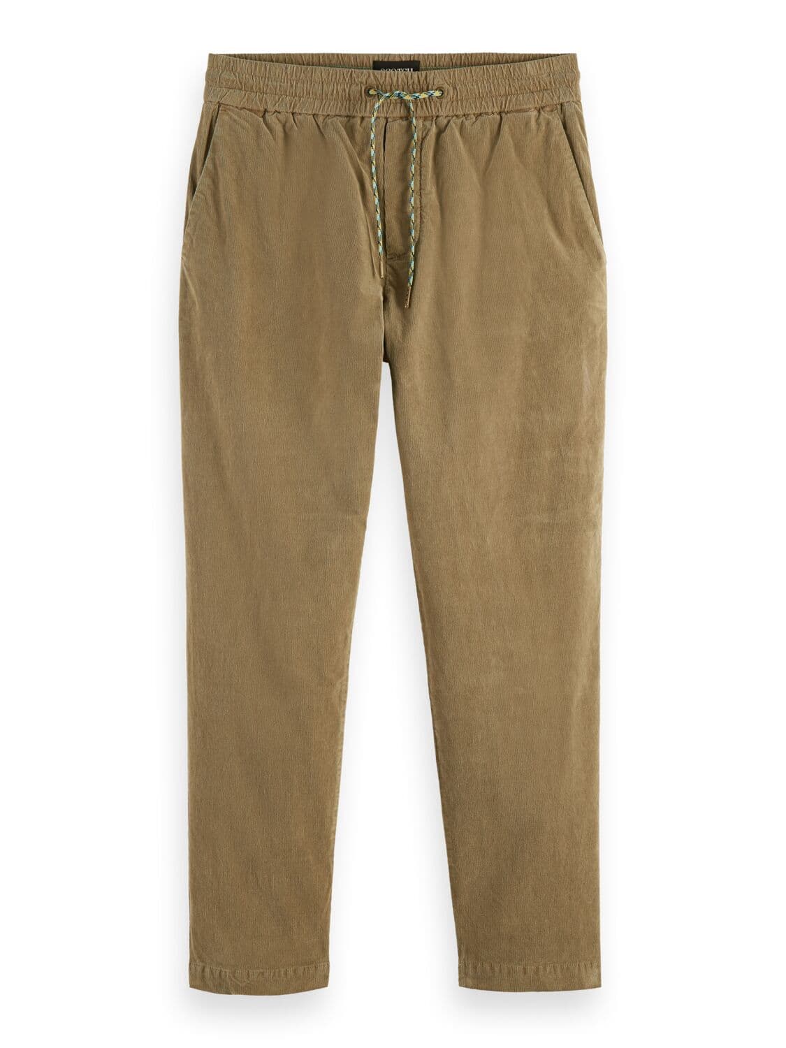 FAVE - REGULAR TAPERED-FIT FINE CORDUROY JOGGER KHAKI by Scotch & Soda