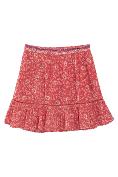 GIRLS’ RED PAISLEY PRINT SKIRT by IKKS