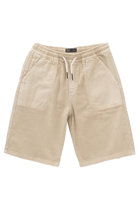 BOYS’ BEIGE ELASTICATED WAIST RELAXED BERMUDA SHORTS by IKKS