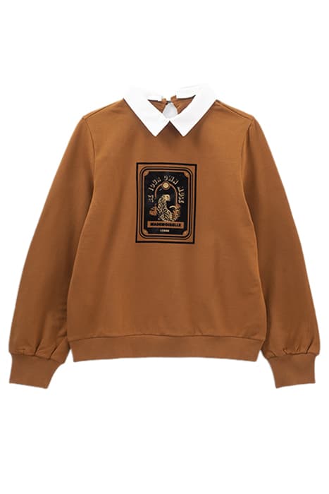 FAWN SWEATSHIRT WITH IMAGE AND DETACHABLE COLLAR by ICODE