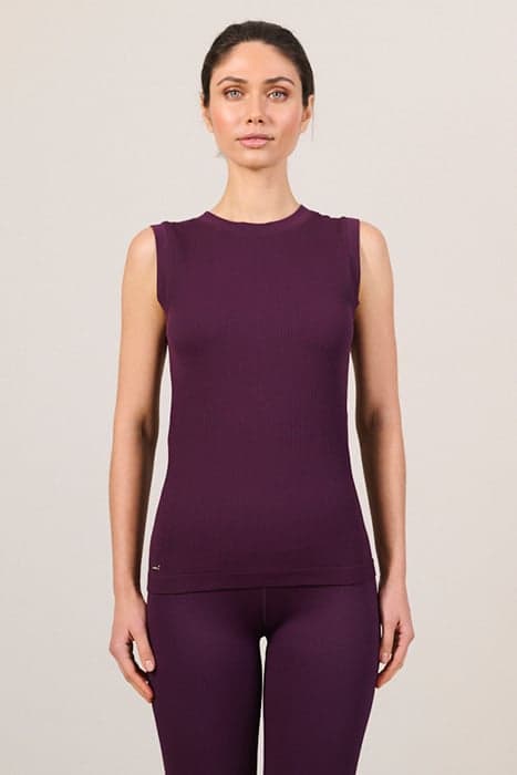 LUNA SCULPT RIB TANK WINTER BLOOM by Lune Active